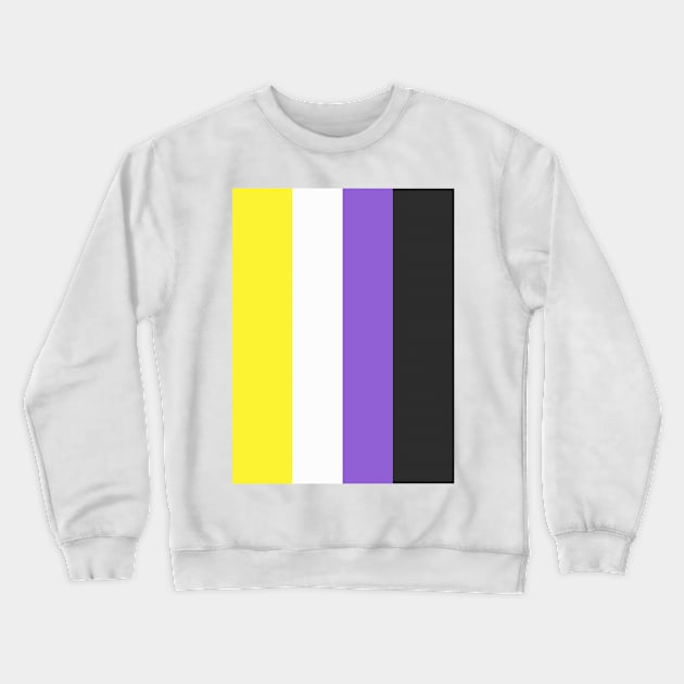 Proud Nonbinary Pride Flag (Proud LGBTQ+ Community Pride Flag) Crewneck Sweatshirt by Teeworthy Designs
